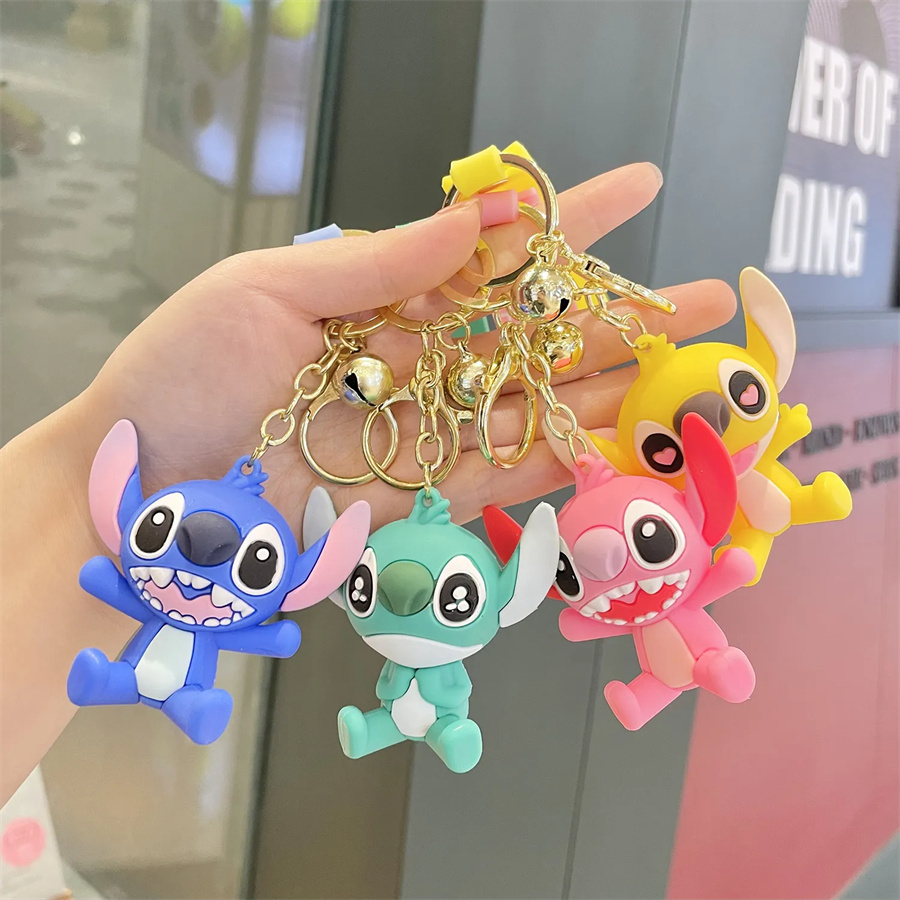 Plysch anime nyckelring söt kreativ plysch leksak fylld djur nyckelring ryggsäck hängande väska dekorationer barn gåva grossist