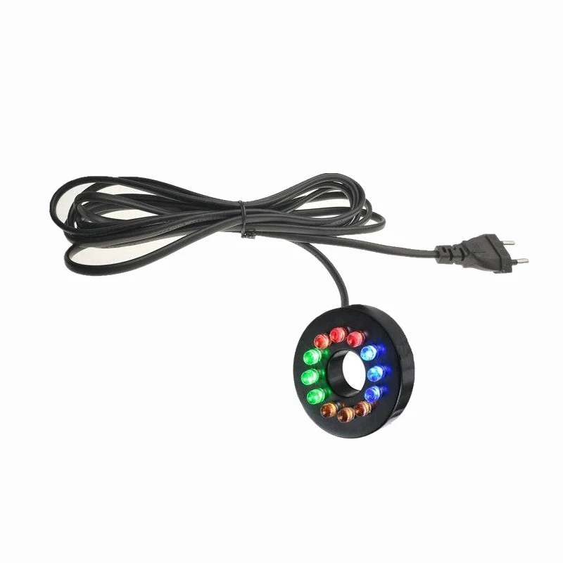 Dekoracje Nuonuowell 12 Flash LED Wodoodporny wodoodporny kolorystyczne kolory Zmiana stawu Aquarium Fountain Dekoracyjne 110240V