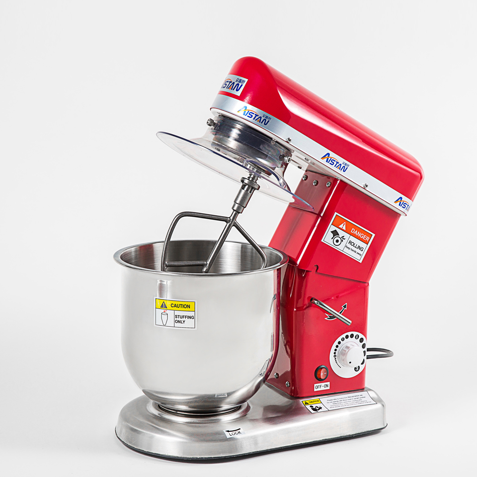 Standblandare 5/7/10 liter. 500W CVT Speed ​​Electric Kitchen Mixer med diskmaskin-säker degkrokar, platta slagare, trådpisk