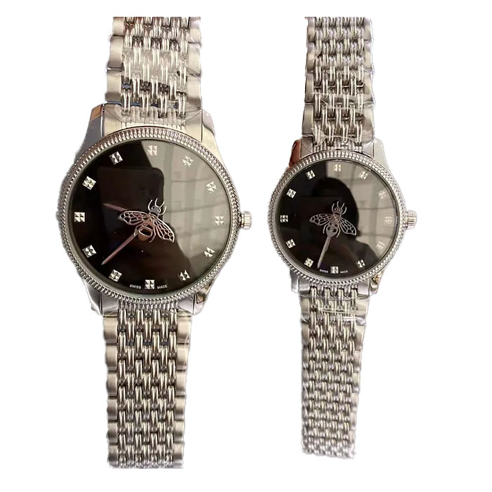 Mode dameshorloge 36 mm 29 mm unisex heren dames quartz horloges roestvrij staal kwaliteit vrouwelijke klok bij tweedehands werken