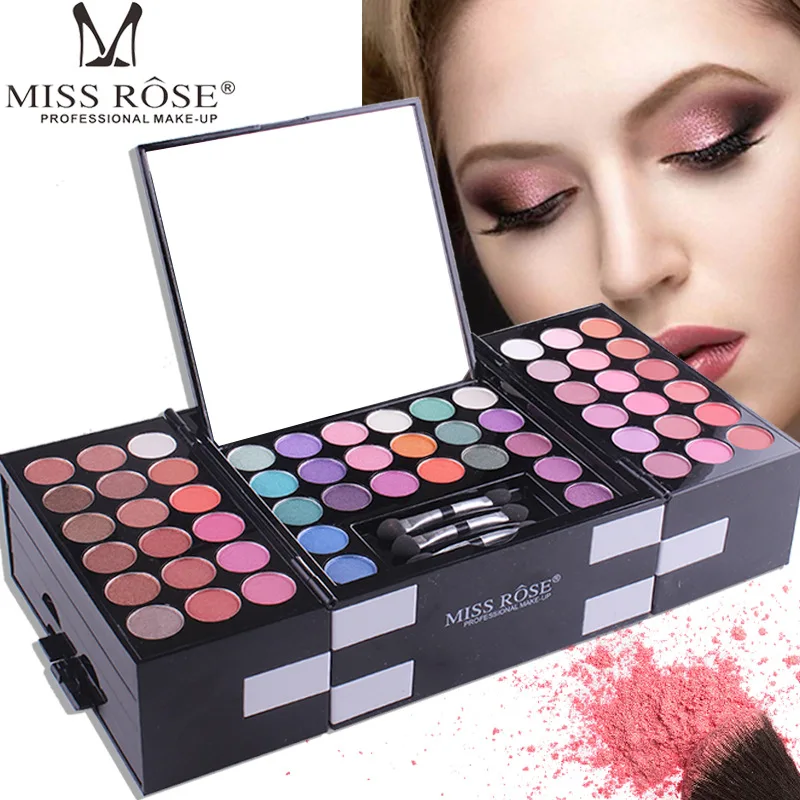 Shadow Miss Rose Professional 142 Kolor cień do powiek paleta rumieniec kosmetyczny podkład twarzy makijaż makijaż