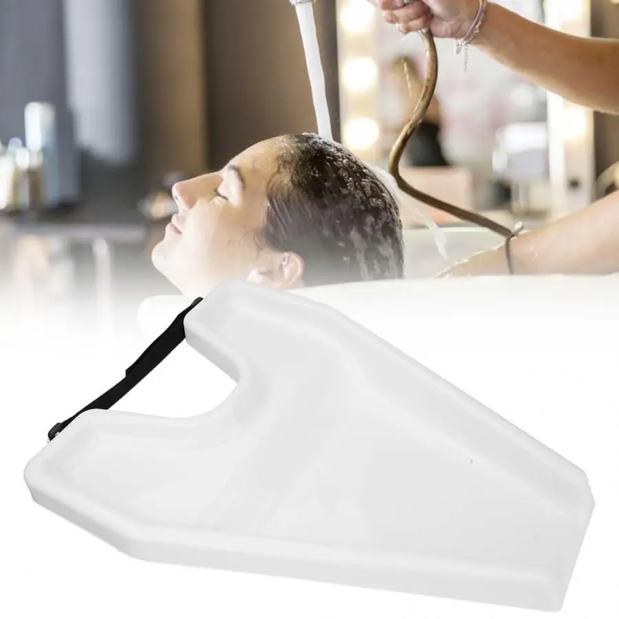 Ensembles Plateau de Lavage de Cheveux Spa Portable Mobilité Shampooing Rinçage Plateau de Lavage Repose-Cou Accessoire de Salon de Coiffure pour Personnes âgées handicapées