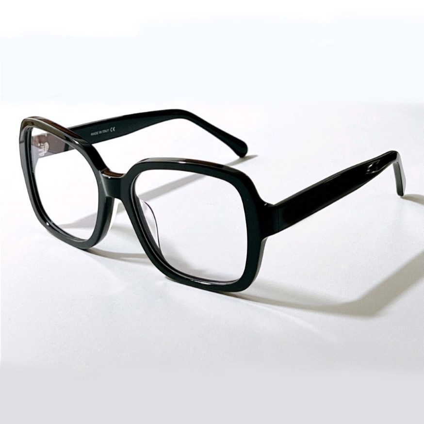 Occhiali da vista quadrati da donna Occhiali con montatura in oro nero Lenti trasparenti Montature occhiali da vista Occhiali con scatola2189