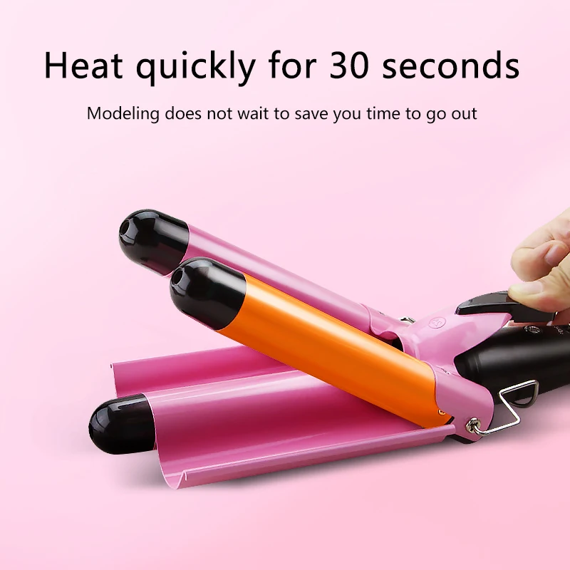 Irons Hair Curling Iron Professional Triple Barrel Hair Curler Hair Waver Waver Styling Tools Fashion Styler Wand