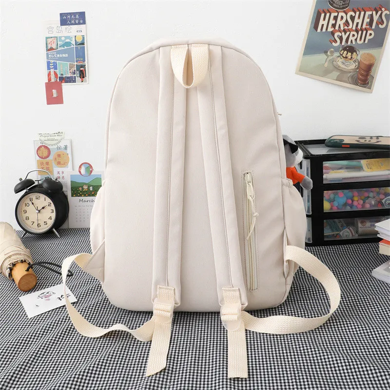 Lu Schoolbag Student backpack Hipster backpack Travel backpack Fitness storage bag