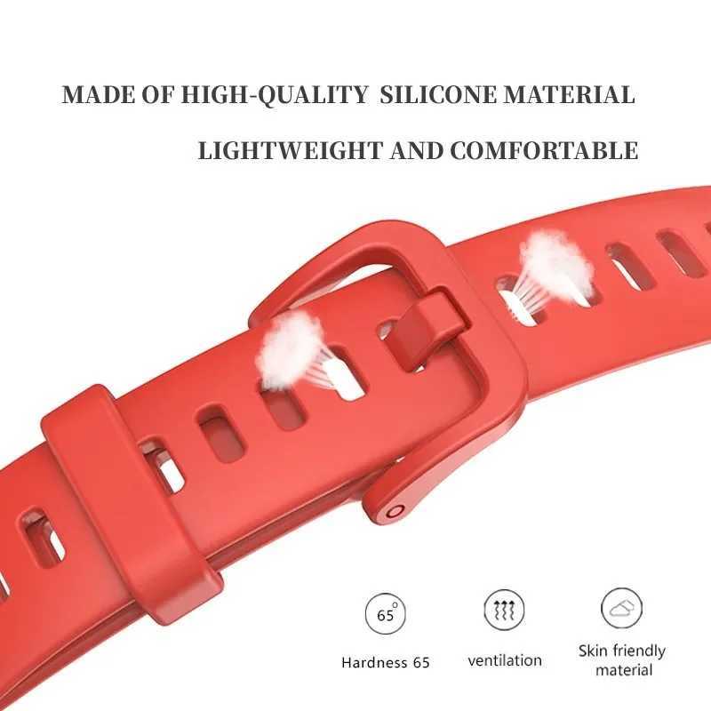 Cinturini orologi Huawei Band 8 NFC Cinturino di ricambio da polso Morbido silicone Bandje Bracciale sportivo Smart Band8 Accessori cinturino da polso 24323