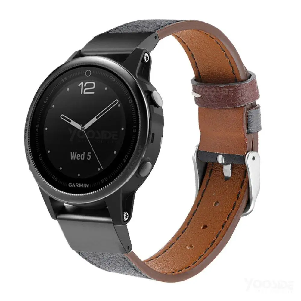 Akcesoria Fenix ​​6S skórzana opaska na rękę 20 mm Quickfit klasyczny oryginalny skórzany pasek zegarek do garmin fenix 5s/fenix 5s plus