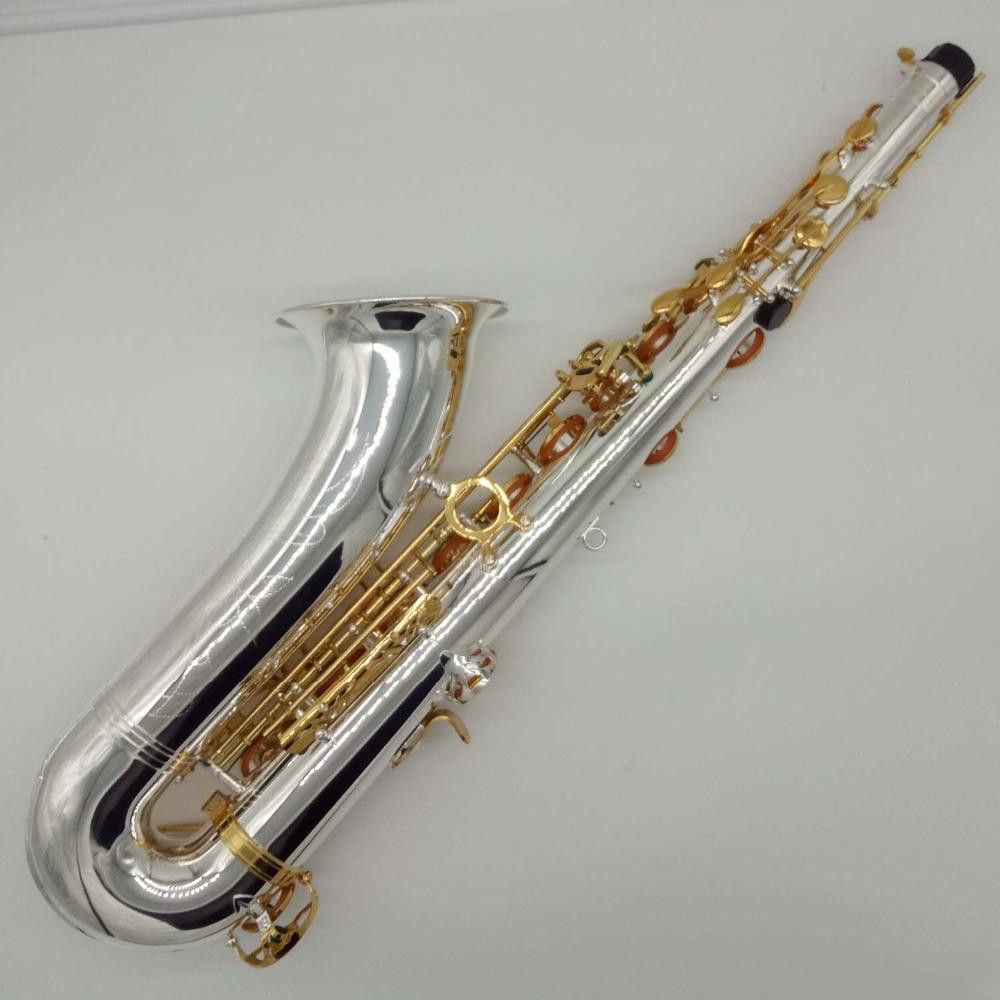 Tenor Nowy model marki T-Wo37 Nickel Splated Gold Key Sax Professional usta Platy padów trzciny bend szyi z obudową