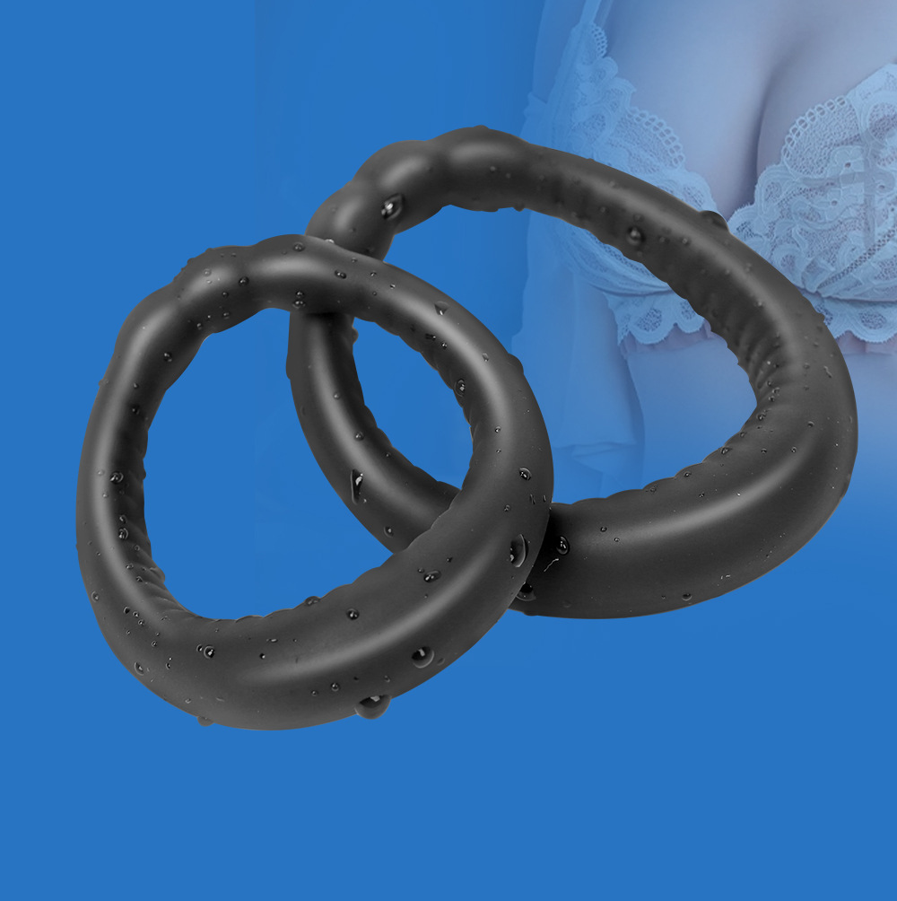 Reusable Liquid Silicone Cock Penis Ring Male Delay Ejaculation Sex Toys for Men Scrotum Testis Restraint Lasting Erection Adult Games