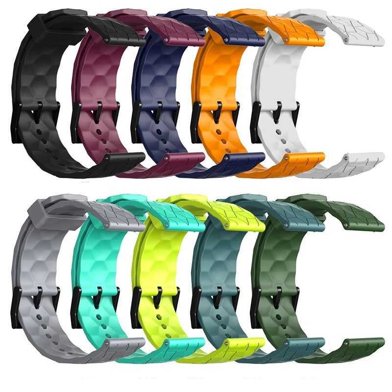 Pulseiras de relógio Pulseira de silicone de 20 mm 22 mm adequada para Galaxy Watch 3 46 mm Active2 S3 GT3 pulseira adequada para Amazfit bip 5 3 Samsung Watch 5 6 Pulseira clássica 24323