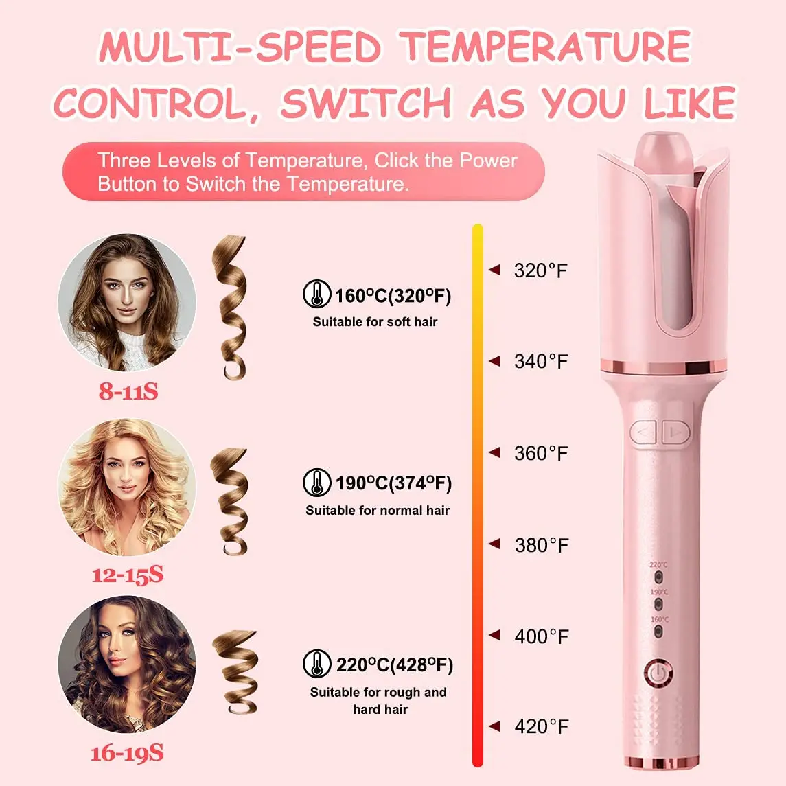 Irons Automatic Hair Curler Curling Iron Professional Rotating Ceramic Magic Hair Curlers Styling Tools