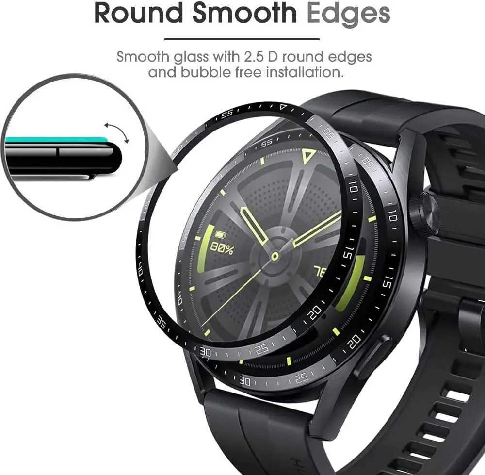 Horlogebanden Screen Protector voor Huawei Watch GT 3 2 GT3 GT2 Pro 42mm 46mm smartwatch zacht glas buigen beschermfolie accessoire 24323