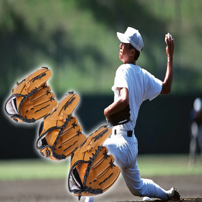 Перчатки на открытом воздухе спортивны два цвета бейсбольная перчатка софтбол.