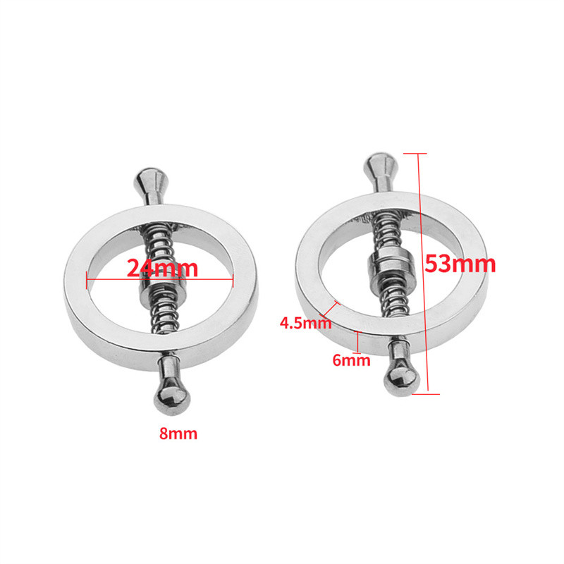 금속 젖꼭지 클램프 클립 클립 유방 자극 마사지 속박 속박 노예 성 장난감을위한 성인 게임 제품 조절 가능