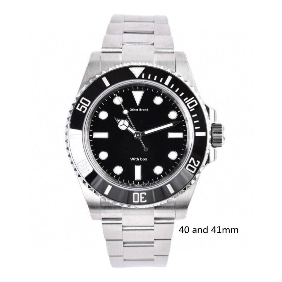 Relojes con bisel superior de 41 mm y 44 mm para hombres de marca de lujo Cerámica El nuevo reloj de acero para hombres Water Ghost serie de buceo Automático m207H