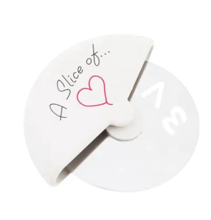 Wholesale "A Slice of Love" Stainless Steel Love Pizza Cutter in Miniature Pizza Box wedding favors and gifts for guest