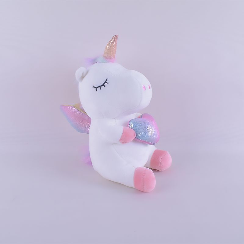 2024 Wholesale Love Angel Unicorn Furry plush toy Children's Games Playmates Holiday Gifts Room Decor