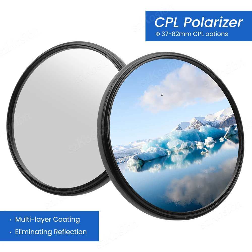 Filters CPL Filter 37 43 46 40.5 49 55 58 67mm 72mm 82 Circular Polarizer Polarizing Filter for Canon Nikon Sy Fujifilm Optical GlassL2403