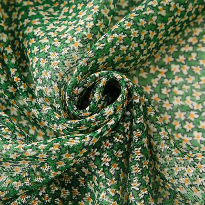 Sarongs Womens Fashion Green Polka Flower Tassel Adhesive Shawl Travel Seaside Holiday Sunshine Shawl Bag Foulards pannband Snö 24325