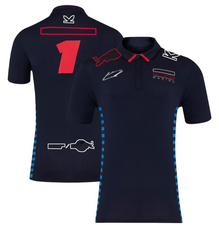 T-shirt d'été à manches courtes pour hommes et femmes, polo de course F1, même personnalisé, 2024