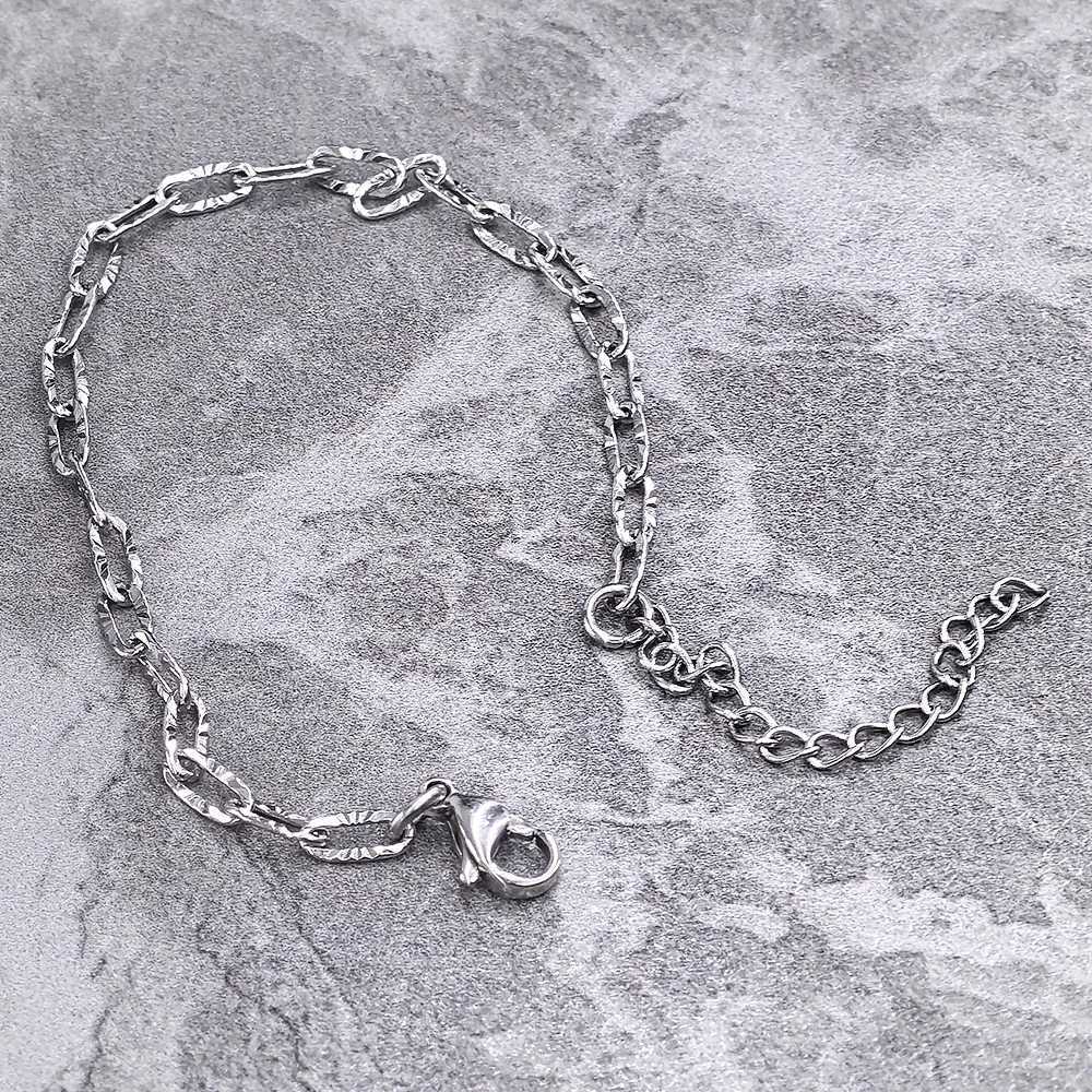 Ketting Italiaanse bedelarmband nieuw roestvrij staal 3 mm paar waterdichte sieraden zilveren mode armband damescadeau 240325