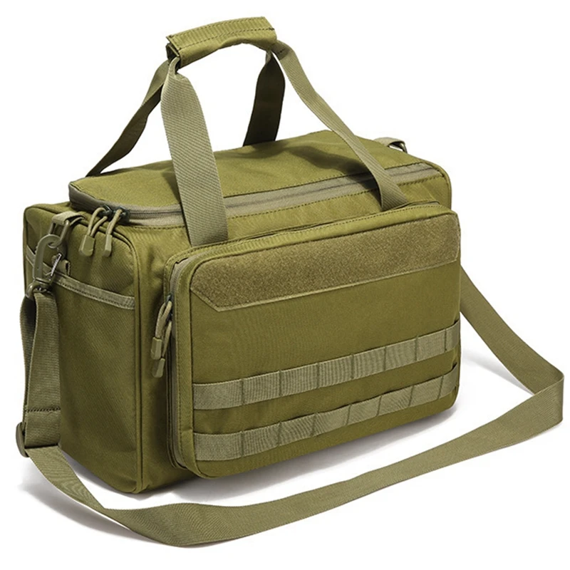 Bags Tactical Gun Range Bag for Handguns and Ammo Shooting Duffle Range Pistol Bag with Magazine Slots Outdoor Shoudler Bag