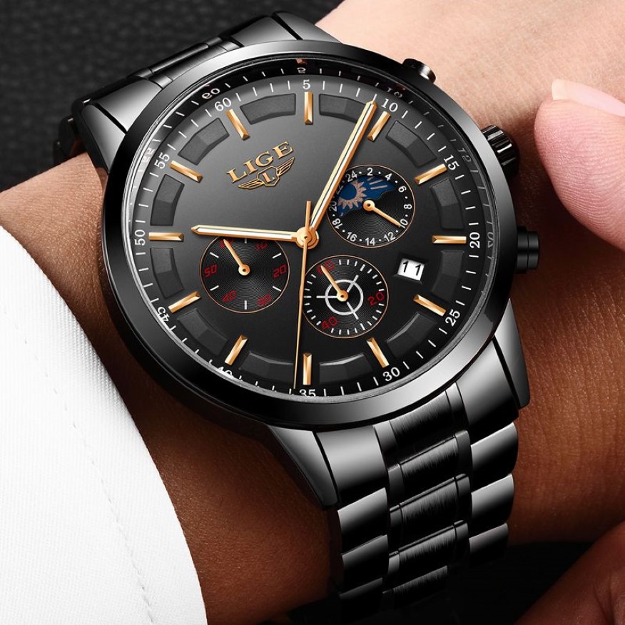 Uhren 2018 Uhr Männer LIGE Mode Sport Quarzuhr Herrenuhren Top-marke Luxus Business Wasserdichte Uhr Relogio Masculino C286e