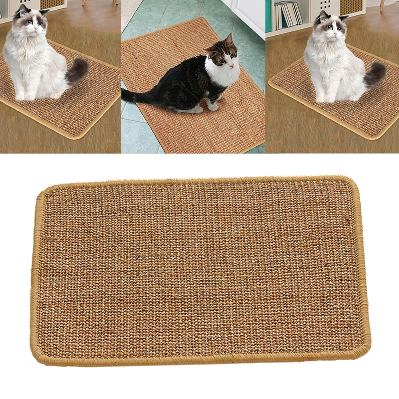 Rascadores 1 pieza alfombrilla para rascar gatos Natural Sisal escalada árbol silla mesa estera gatos rascador gatito almohadilla juguetes para mascotas suministros