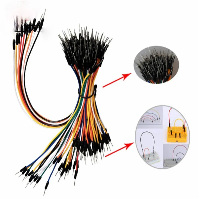 65 och 30 stJump Wire Cable Man till manlig flexibla jumpertrådar för Arduino Breadboard DIY Starter Kit