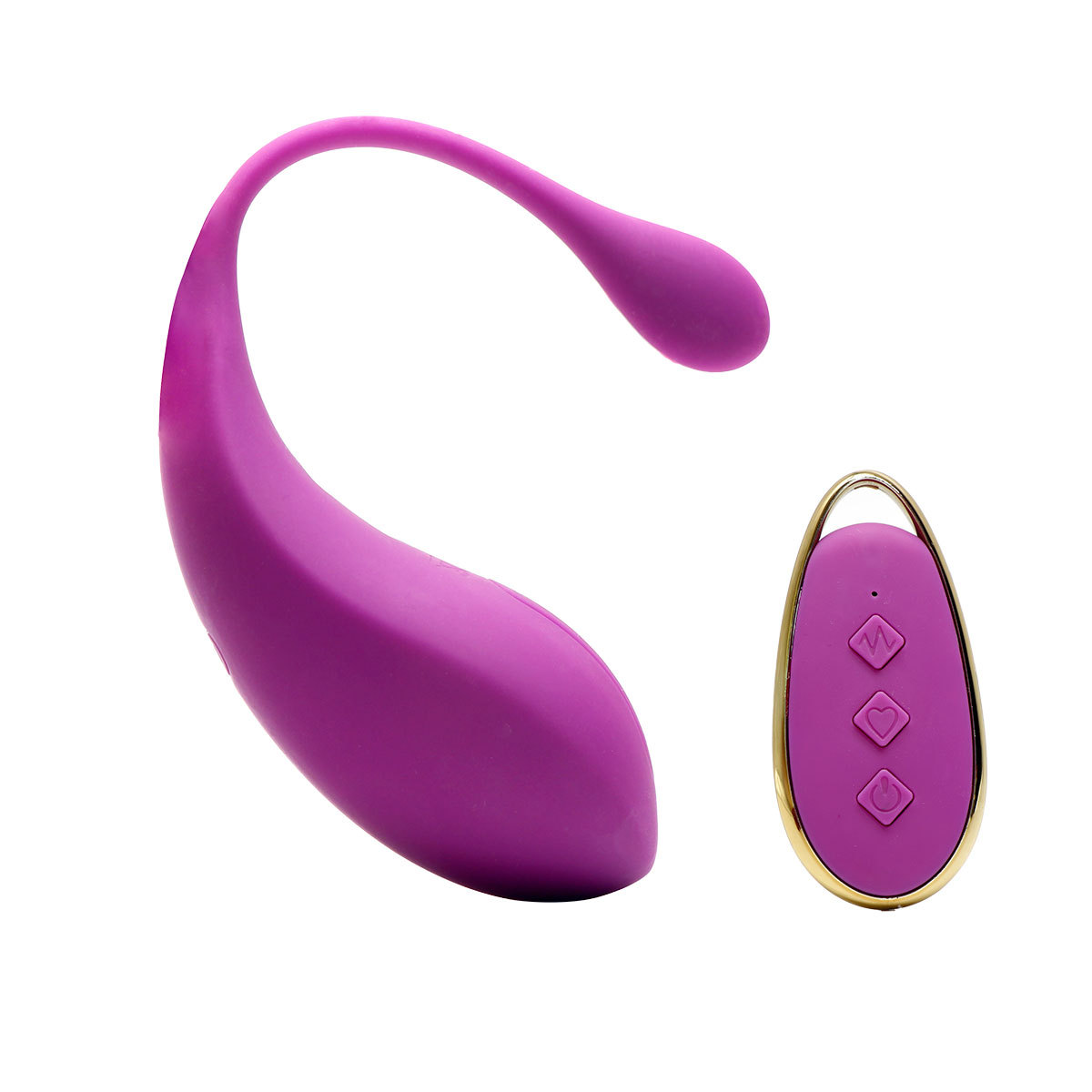 Vibrador de punto G remoto Estimulador de clítoris de pezón para mujeres Vibrador de parejas impermeable Juguete sexual de huevo de amor con 12 vibraciones potentes Rosa