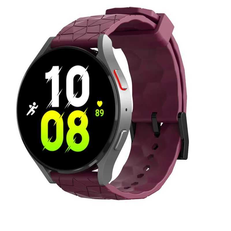 Cinturini orologi Cinturino in silicone da 20 mm 22 mm adatto Samsung Galaxy Watch 4 6 Classic 5 Pro 44 40 mm 42 mm 46 mm Huawei GT 2/3 cinturino sportivo modello calcio 24323