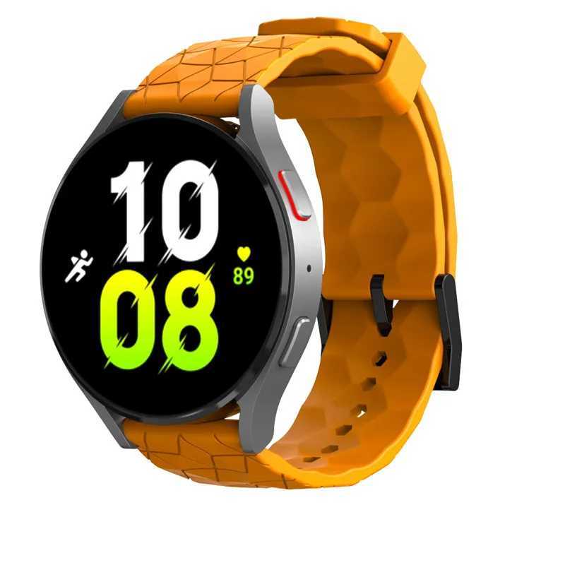 Cinturini orologi Cinturino in silicone da 20 mm 22 mm adatto Samsung Galaxy Watch 4 6 Classic 5 Pro 44 40 mm 42 mm 46 mm Huawei GT 2/3 cinturino sportivo modello calcio 24323