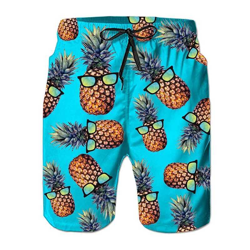 Herenshorts Herenshorts Ananas grafische shorts voor heren zomer casual strandboardshorts zwemshorts cool zwempak sneldrogend modieuze herenshorts 24325