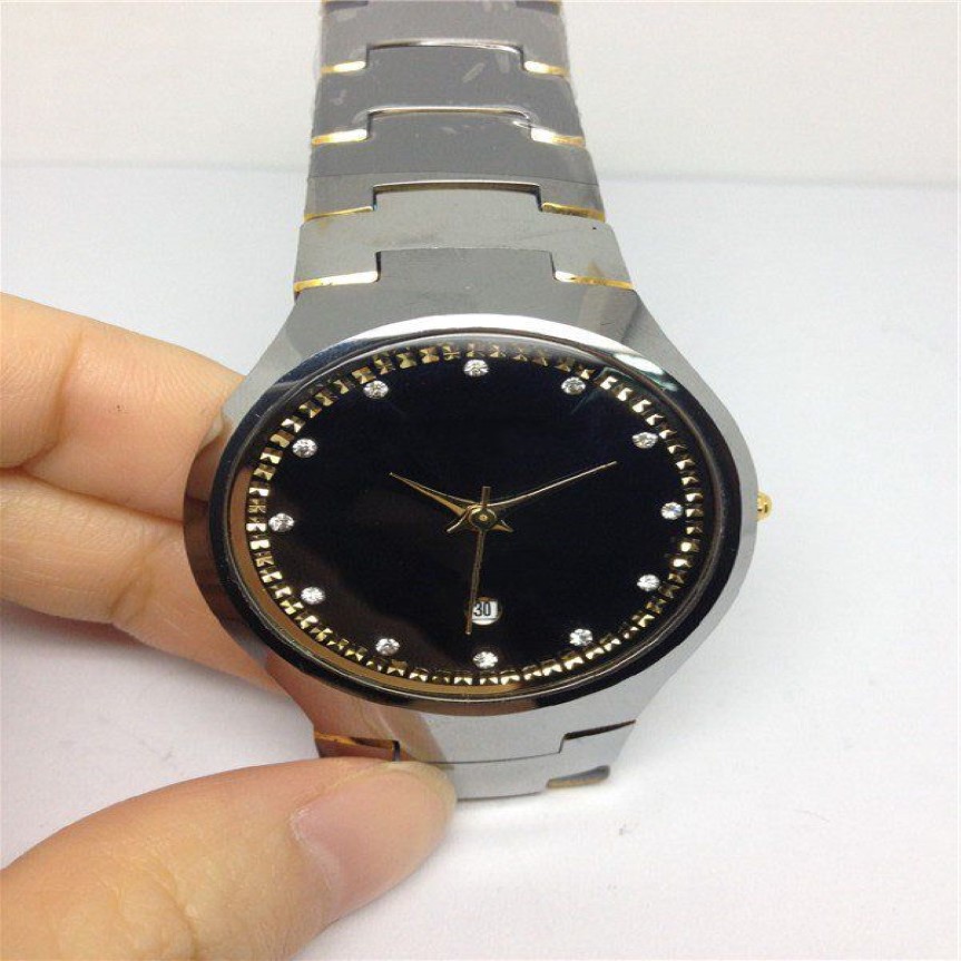 Nowy moda Man Watch Kwarc Ruch Luksusowy zegarek dla Man Wrist Watch Tungsten Steel Watches RD21282p
