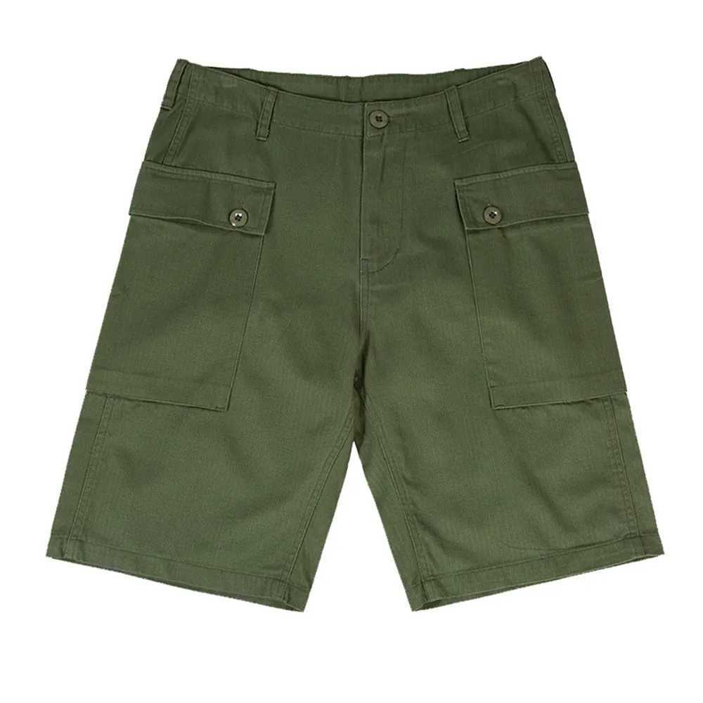 Men's Shorts Mens Shorts USMC P44 shorts HBT retro WWII US training underwear tactical running board bottom Army green pocket large 24325