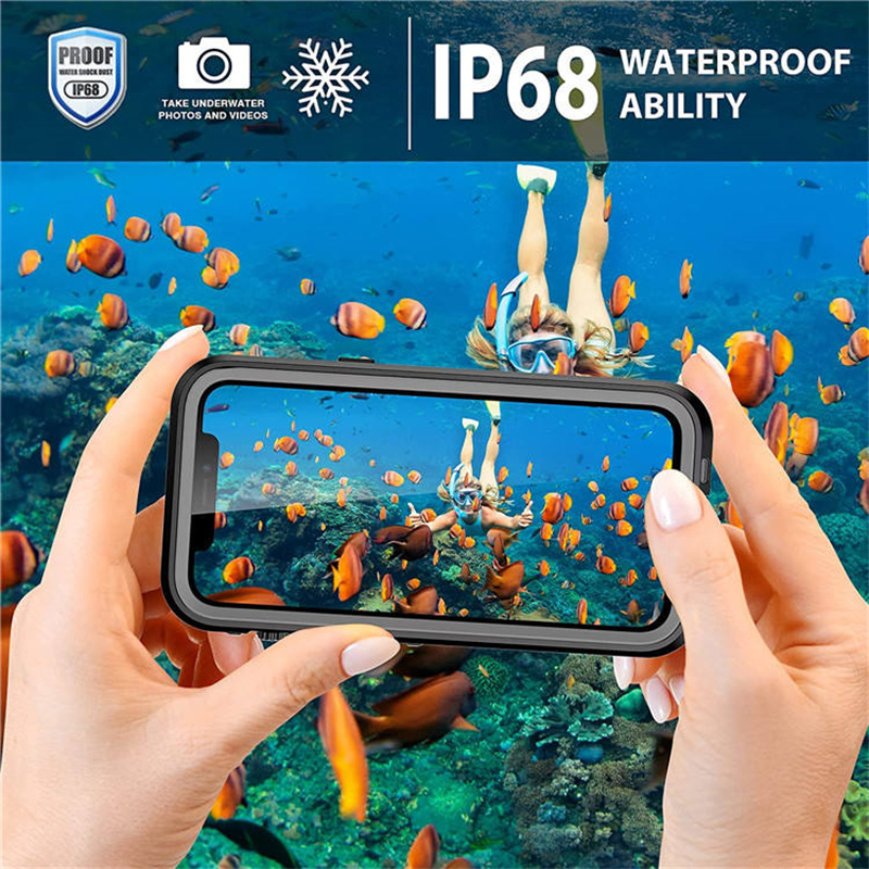 CASEiST Professionelle wasserdichte IP68-Telefonhülle, schneesicher, 360-Grad-Schutz, Unterwasser-Schwimmen, Tauchen, für Apple iPhone 15, 14, 13, 12, 11 Pro Max Plus Mini XS XR