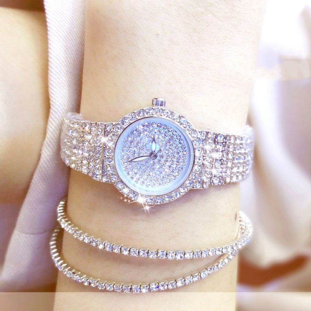 BS Femmes Montre Célèbres Marques De Luxe Diamant Dames Montres Femme Petite Montre-Bracelet Montre En Or Rose Femmes Montre Femme 2011182607