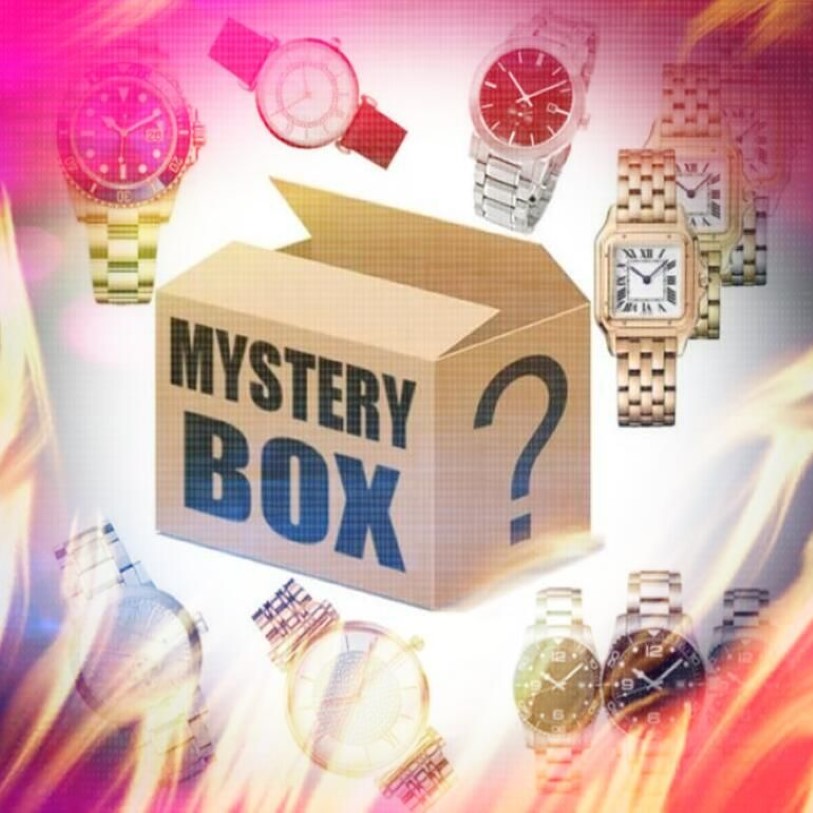 Luxury Favor Gifts Men Women Quartz Watches Lucky Boxes One Random Blind Box Mystery Gift montre de luxe top model watches261M