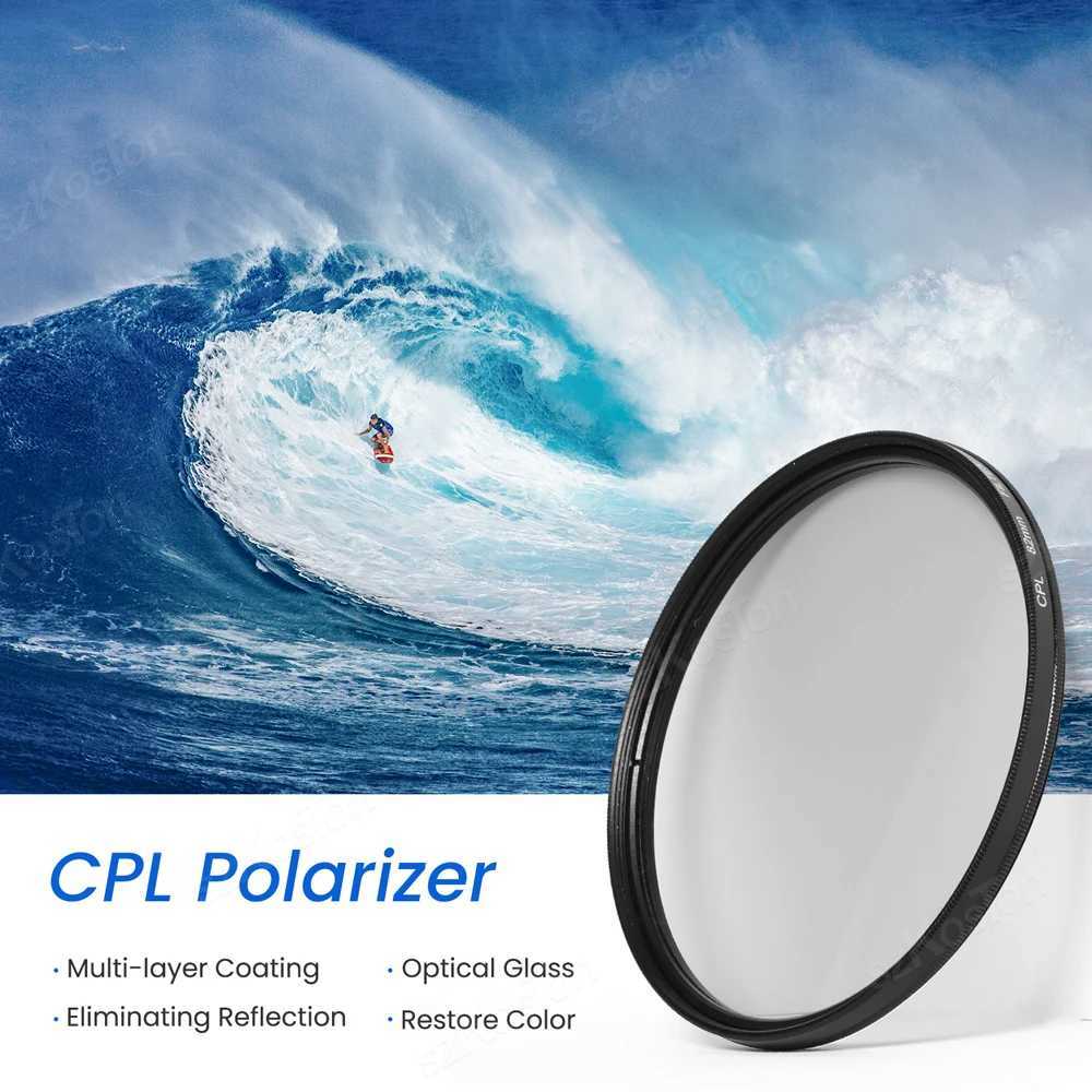 フィルターCPLフィルター超薄型光学マルチコーティング円形偏光カメラレンズフィルター37mm 49mm 52mm 58mm 67mm 72mm 77mm 82mml2403