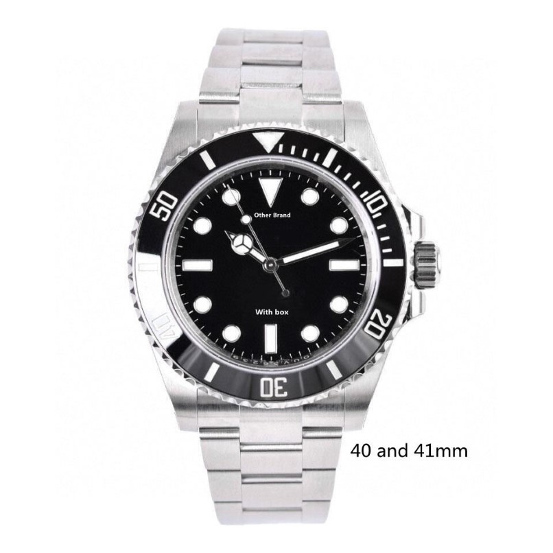 Top Bezel 41mm and 44mm watches for men luxury brand Ceramic The new water ghost men's steel watch diving series Automatic m285I