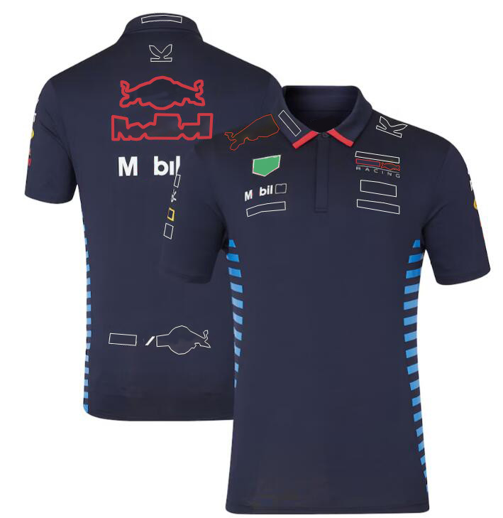 Polo de course F1, t-shirt à manches courtes de l'équipe d'été, même personnalisé, 2024