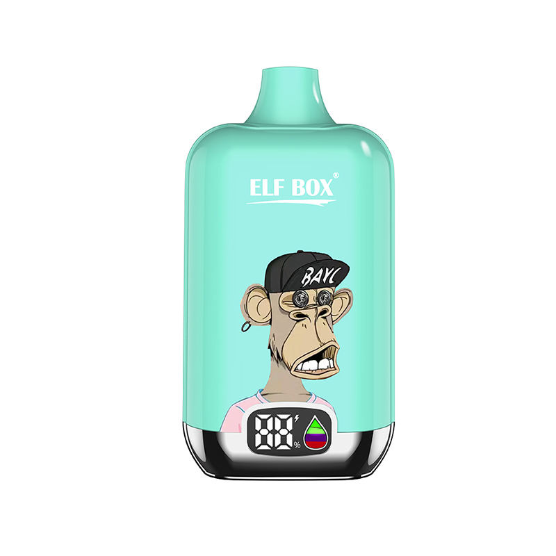 Original ELF BOX Digitalanzeige 12000 Puffs Einweg-Vapes Puffs 12k E-Zigaretten-Dampfer Vorgefüllte Wagen 25 ml Kartusche 2% 5% Pod Vape Pen Bar Tornado BANG 12k 15k Puff