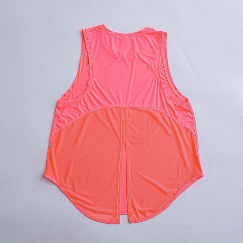 LL Summer Mesh Yoga Tops Women Sleeveless Sports Vest Casual Breathable Quick Dry T-shirt Running Training Loose Fitness Clothes Sports Athletic Tank Top