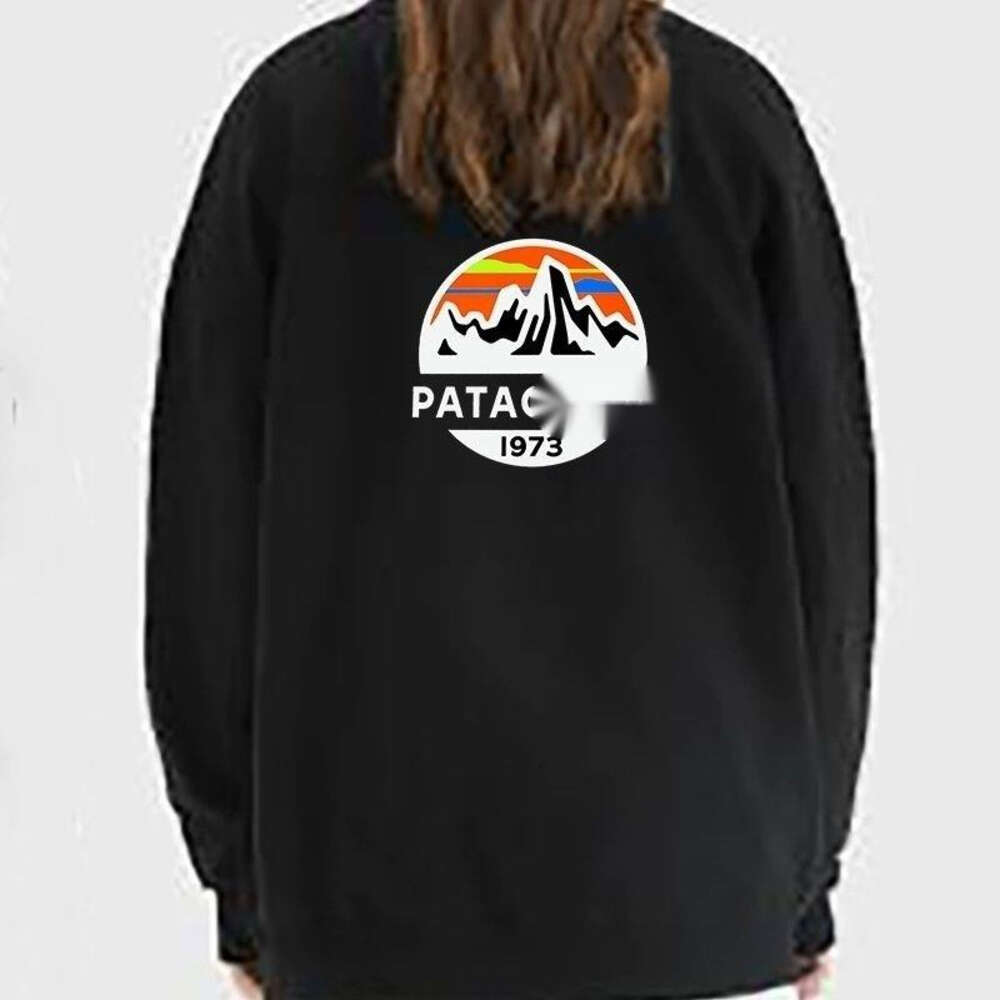 Patagoni Sweatshirt Tasarımcı Orijinal Kalite Erkek Hoodies Sweatshirt Sıcak Kar Dağı 1973 Basılı Çok Yönlü Trendi