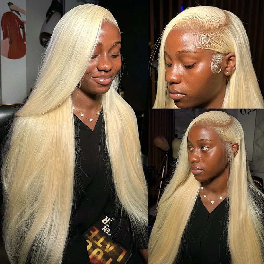 613 Wig frontal en dentelle transparente 13x6 13x4 en dentelle Perruques à cheveux humains Honey Blonde brésilien brésilien Brésilien perruques pour femmes