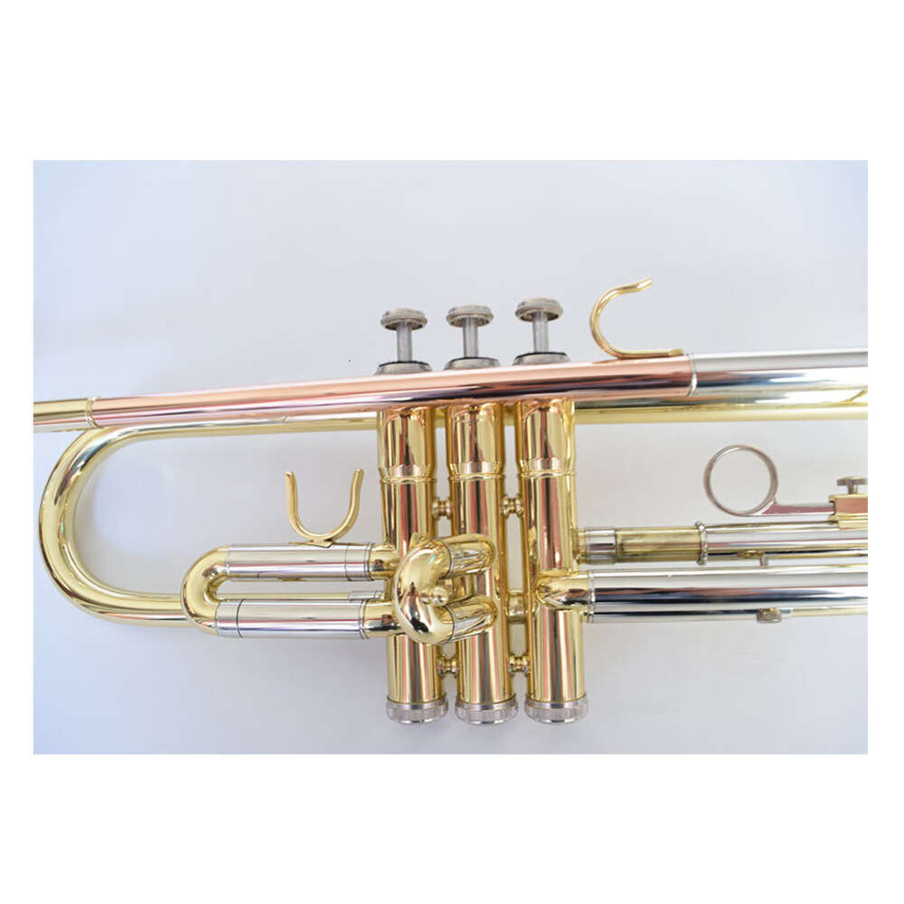 Carl Voss Flat B-key Белая медная переменная труба Духовой инструмент Труба TOP Музыкальные инструменты Тромпете Тромба с футляром для мундштука