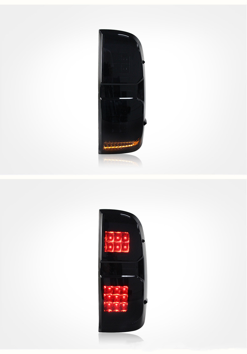 För Toyota Hilux Revo 2004-2012 Bakre parkeringsbroms Turn Signal Reflektor Taillight Streamer vänder Highlight