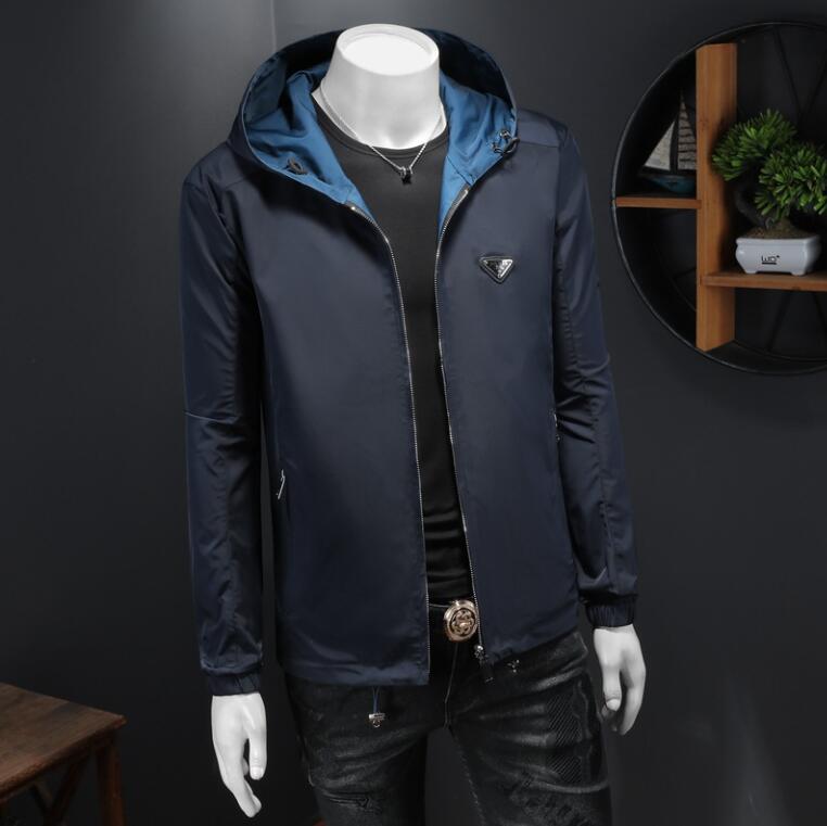 New 2024 Luxury Fashion Designer Men's Spring Autumn Waterproof Windproof Jacket Fashion Casual Hip Hop Street Zipper Outdoor Jacket Plaid Stripe Asian size M-4XL