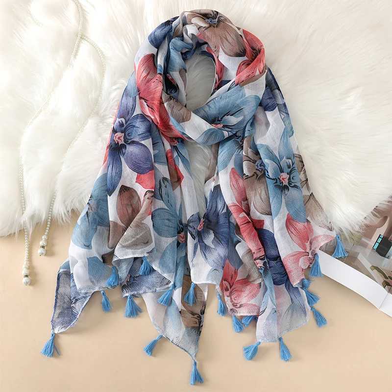 Саронги, новый мягкий льняной хлопковый шарф, шаль, женский роскошный платок, женский длинный шарф с леопардовым узором, кисточкой 24325