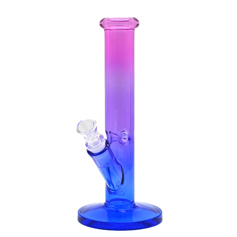 9.8in,Colorful Gradient Glass Bongs,Borosilicate Glass Water Pipe,Glass Hookah,Hand Painted,Glass Smoking Item,Holiday Gifts,Home Decorations